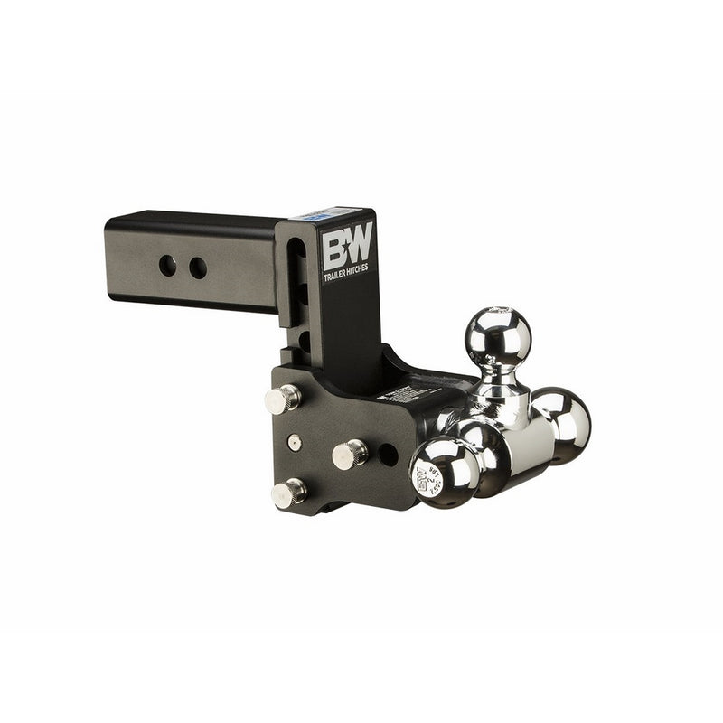 B&W TS20048B Tow & Stow Tri-Ball Hitch 1 7/8" x 2" x 2 5/16 with 2.5" Shank 5" Drop or 4 1/2 Rise
