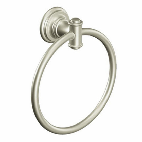 Moen DN9186BN Ellsworth Towel Ring, Brushed Nickel