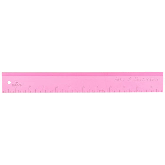 CM Designs CMD12PINK Ruler Add-A-Quarter Pink Pack, 12"