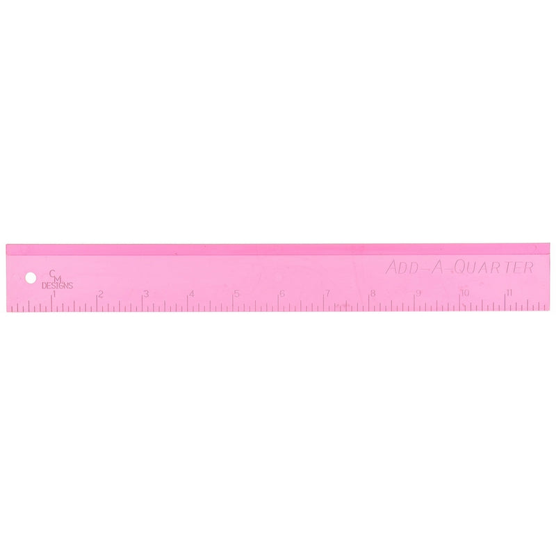CM Designs CMD12PINK Ruler Add-A-Quarter Pink Pack, 12"
