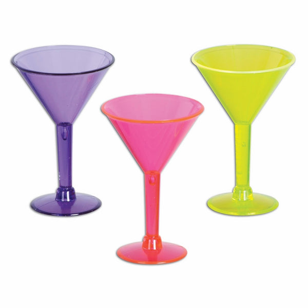 Martini Shot Glasses (asstd colors)(6/Pkg)