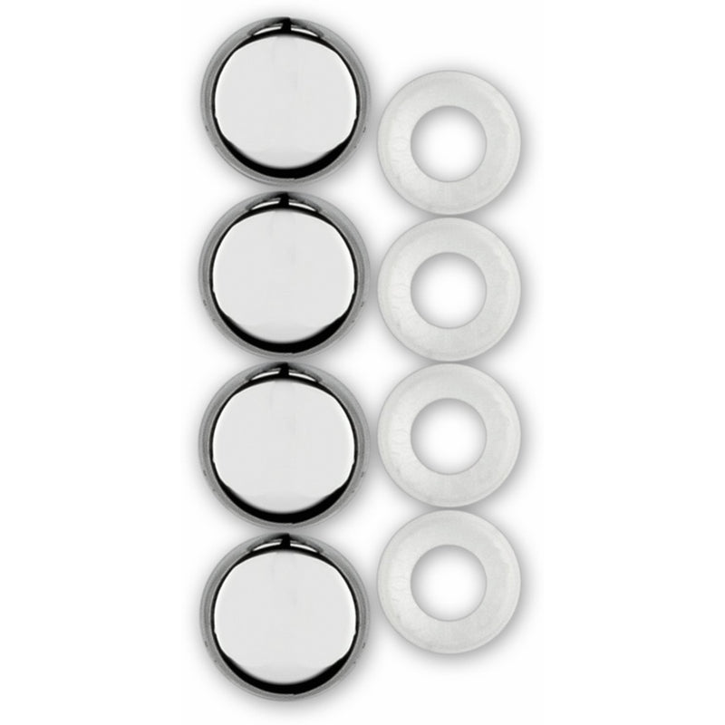 Cruiser Accessories 82630 License Plate Frame Fastener Caps, Chrome