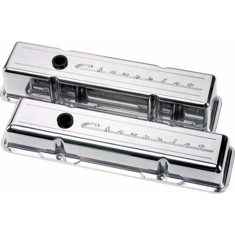 Billet Specialties 95223 Script Tall Valve Cover for Small Block Chevy