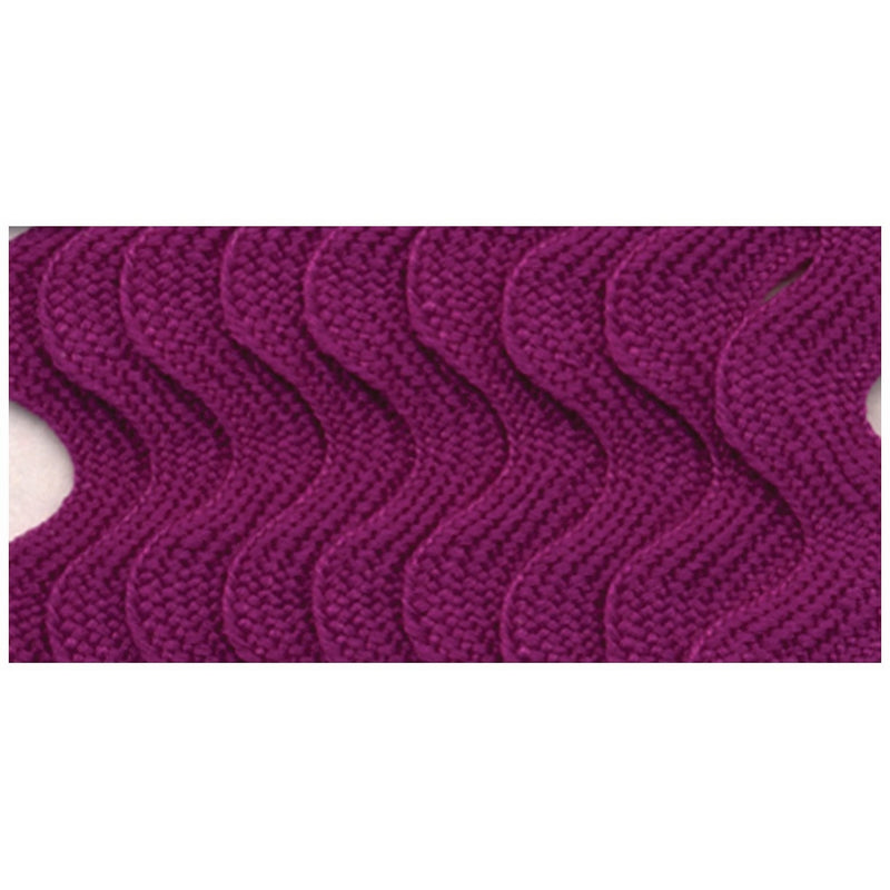 Wrights 117-401-064 Polyester Rick Rack Trim, Purple, Medium, 2.5-Yard