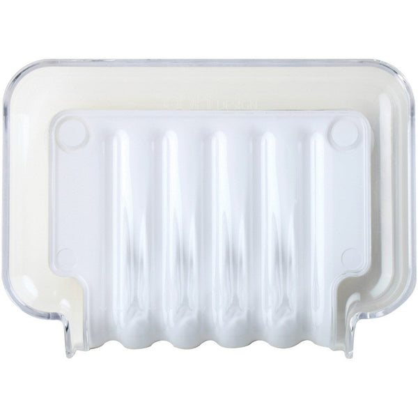 Better Living Products 13301 The Trickle Soap/Sponge Tray, White