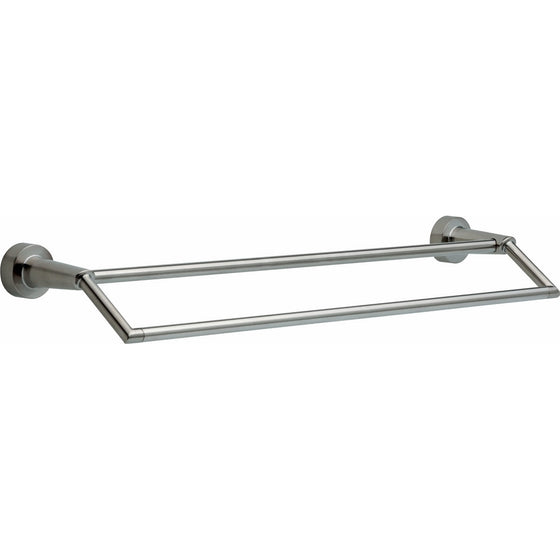Delta Faucet 77125-SS Compel 24inch Double Towel Bar Rack, Brilliance Stainless Steel