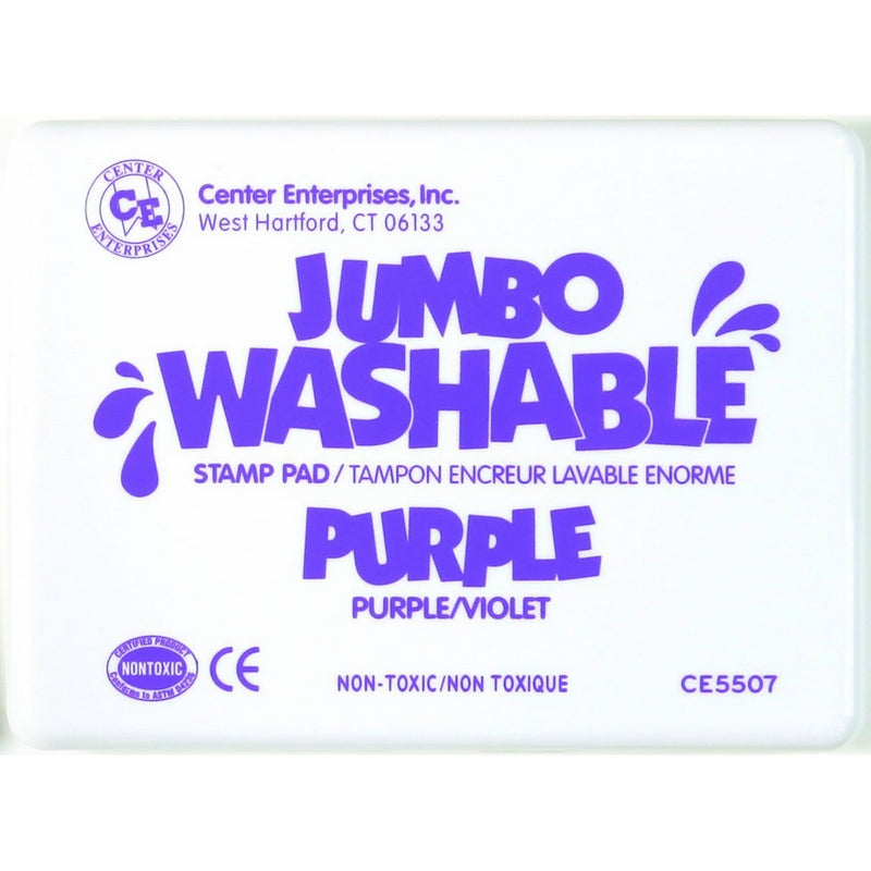 Center Enterprise CE5507 Jumbo Washable Stamp Pad, Purple