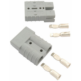 Allstar ALL76320 Gray 50 Amp Rating Battery Cable Quick Disconnect for 6 Gauge Size Wire - Pair