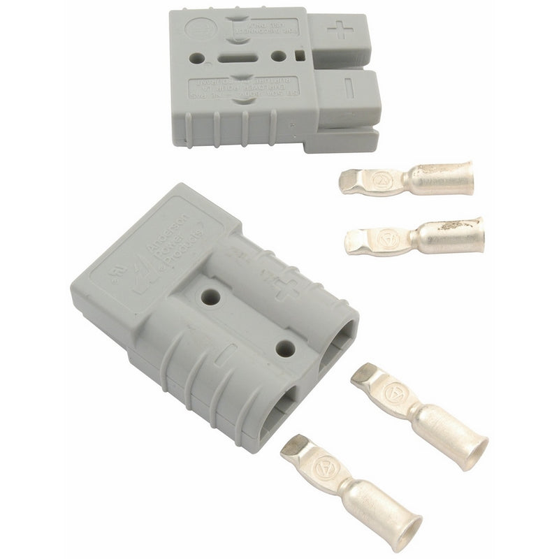 Allstar ALL76320 Gray 50 Amp Rating Battery Cable Quick Disconnect for 6 Gauge Size Wire - Pair