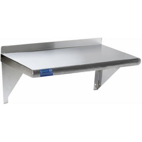 Stainless Steel Wall Mount Shelf. NSF Certified. All Sizes. (24" Long x 18" Deep)