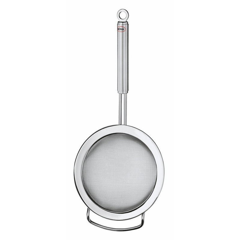 Rösle Stainless Steel Kitchen Strainer, Round Handle, Fine Mesh, 7.9-inch