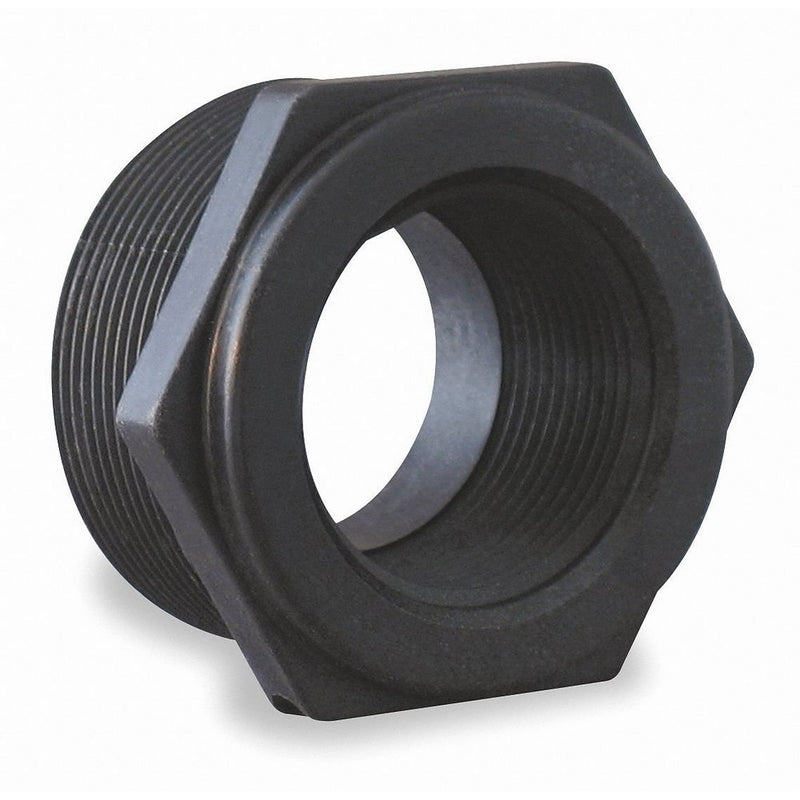 Banjo RB050-038 Polypropylene Pipe Fitting, Reducing Bushing, Schedule 80, 1/2 NPT Male x 3/8" NPT Female