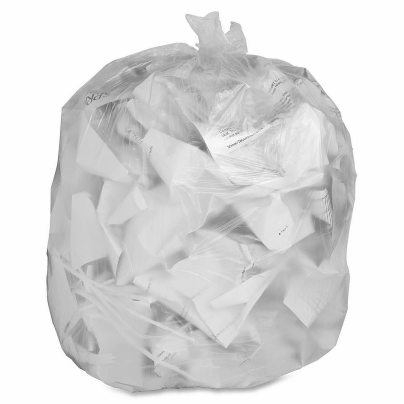Genuine Joe GJO70015 Economy High Density Can Liner, 56 gallon Capacity, 43" Width x 46" Height x 0.55 mil Thickness, Translucent (Case of 200)