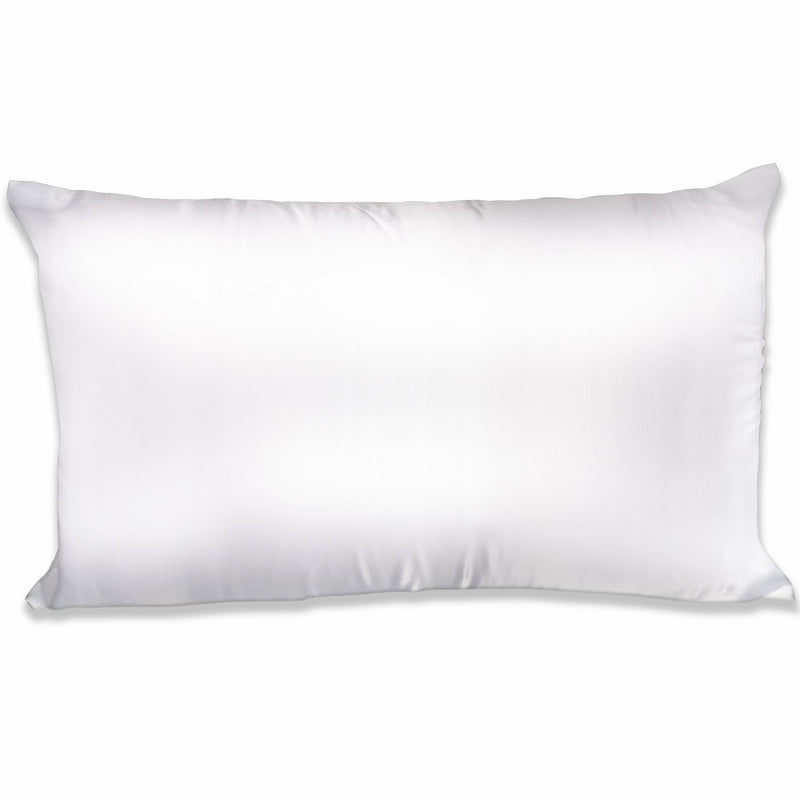 Spasilk 100-Percent Silky Satin Hair Beauty Pillowcase, White, King Size