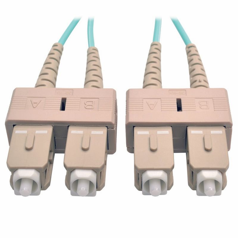 Tripp Lite N806-10M 10Gb Multimode Duplex 50/125 LSZH Aqua Fiber Patch Cable SC/SC - 10M (33ft)