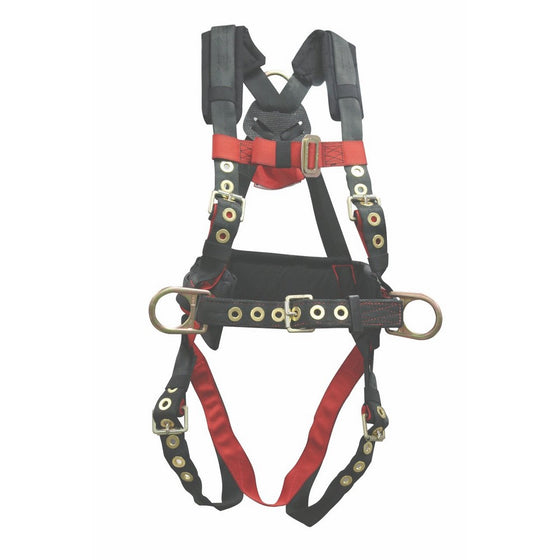 Elk River 65322 Iron Eagle Polyester/Nylon 3 D-Ring Harness with Tongue Buckles, Medium