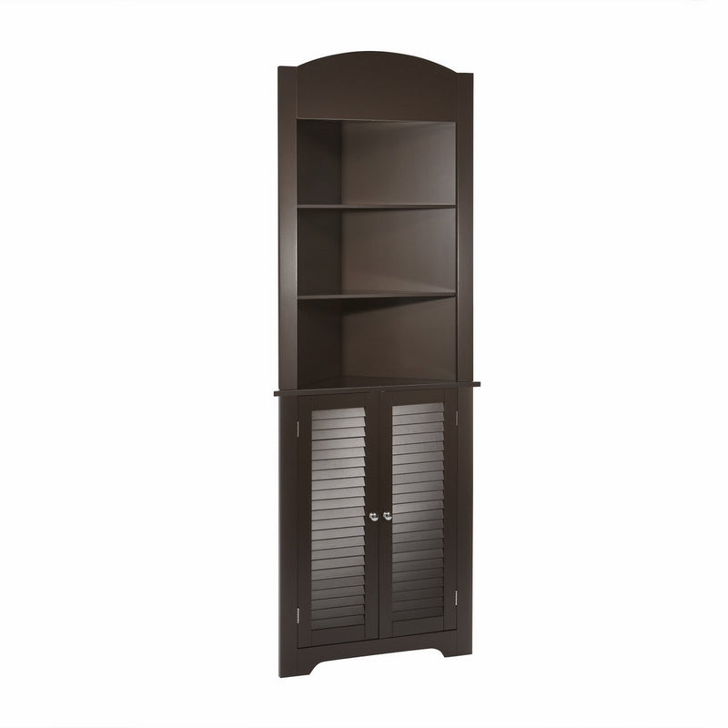 RiverRidge Home Products Ellsworth Collection - Tall Corner Cabinet - Espresso