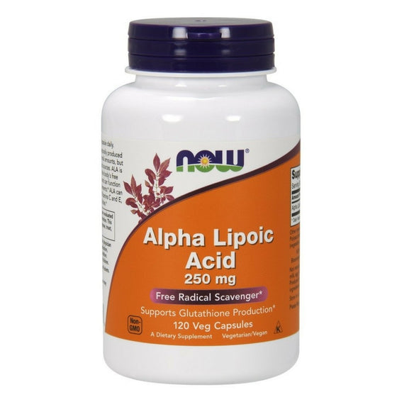 NOW Alpha Lipoic Acid 250 mg,120 Veg Capsules