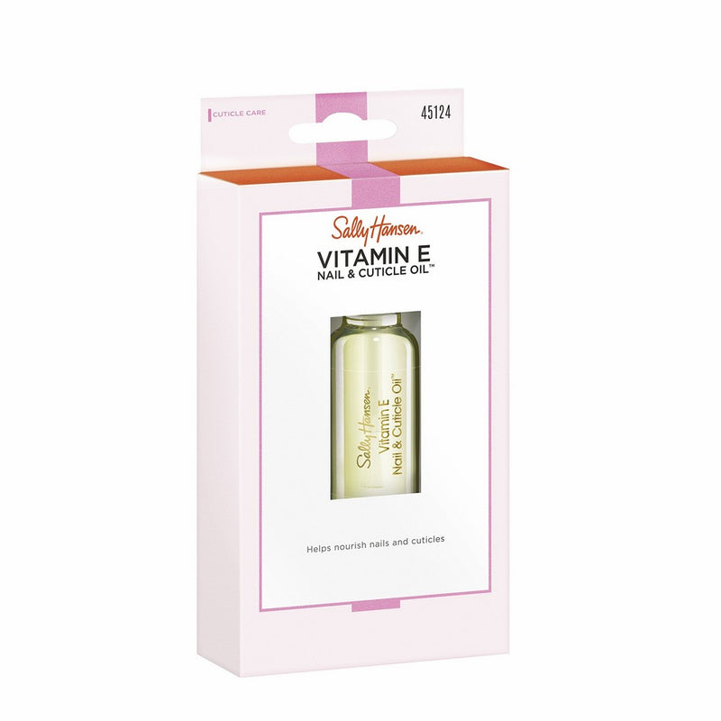 Sally Hansen Vitamin E Nail and Cuticle Oil, 0.45 Ounce (1 Count), Strengthen Nails and Increase Health of Nail Bed, Soften Cuticles, Reduce Nail Ridges, Nourish and Moisturize Dry, Brittle Nails