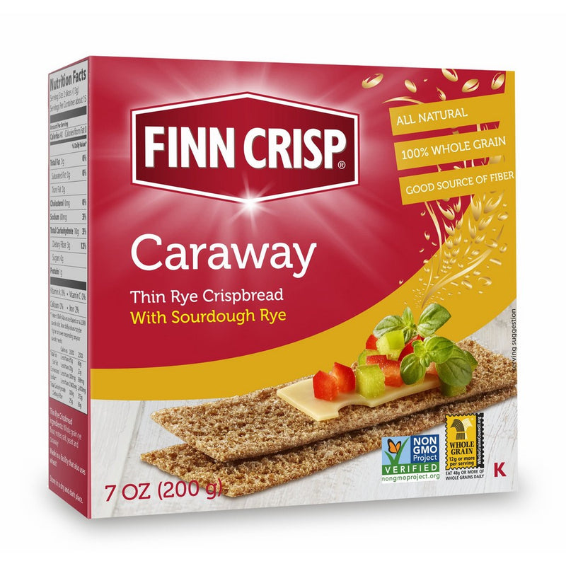 Finn Crisp Crispbread, Caraway, 7-Ounce (Pack of 9)