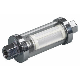 Moeller Universal Inline Glass View Fuel Filter (3/8", 5/16", & 1/4" Barb In Kit)