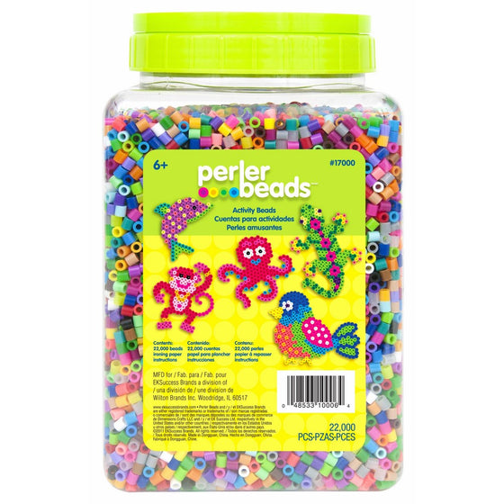 Perler 17000 Beads 22,000 Count Bead Jar Multi-Mix Colors