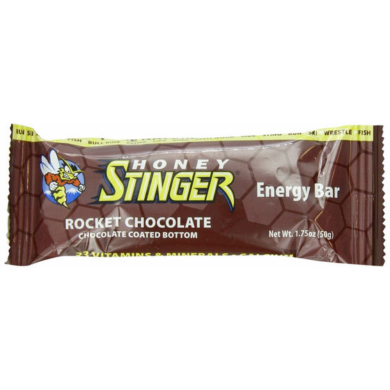 Honey Stinger Energy Bar, Rocket Chocolate, 1.75 Ounce (Pack of 15)