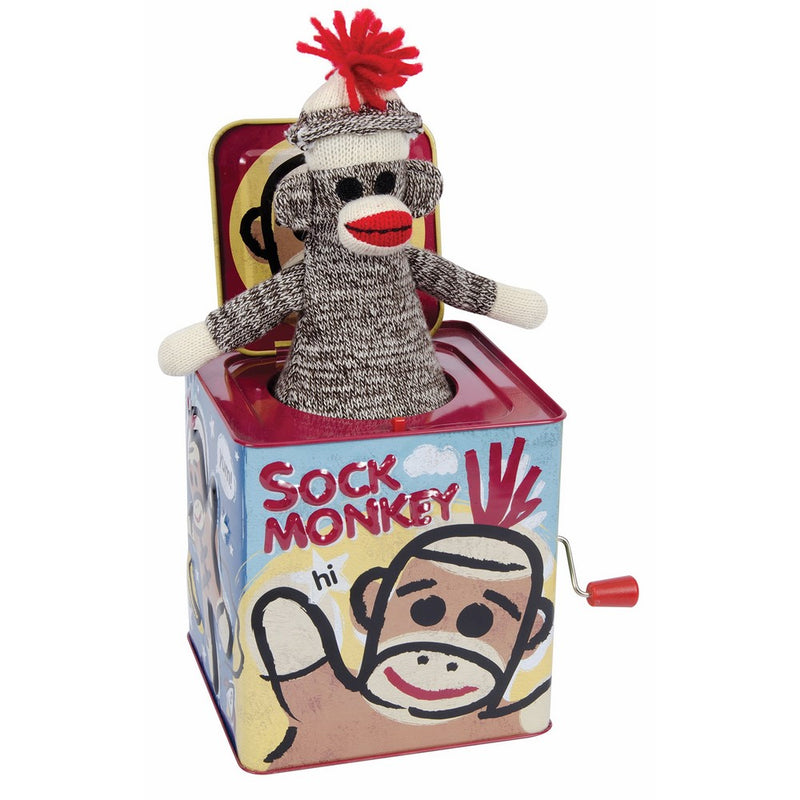 Schylling Sock Monkey Jack in the Box