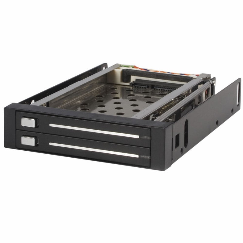 StarTech.com 2 Drive 2.5in Trayless Hot Swap SATA Mobile Rack Backplane - Dual Drive SATA Mobile Rack Enclosure for 3.5 HDD