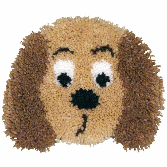 MCG Textiles Huggables Animal Puppy Pillow Latch Hook Kit