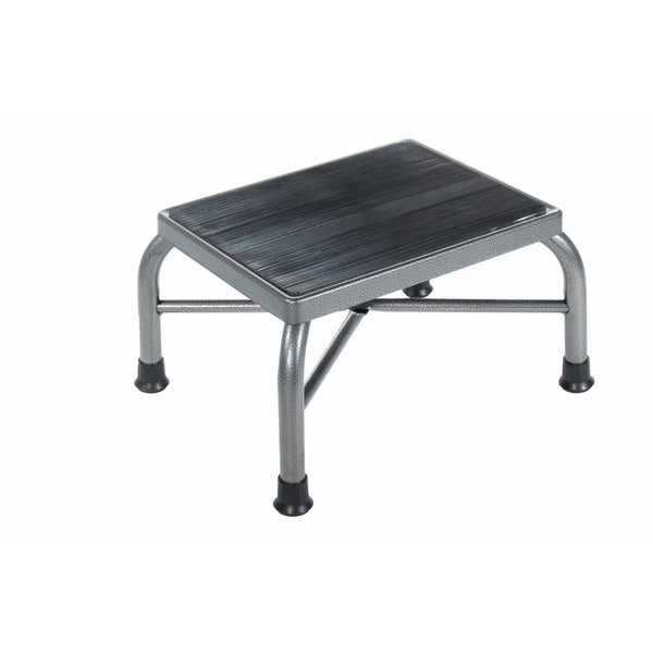 Drive Medical Heavy Duty Bariatric Footstool with Non Skid Rubber Platform, Silver Vein (Does Not Have Handrail)