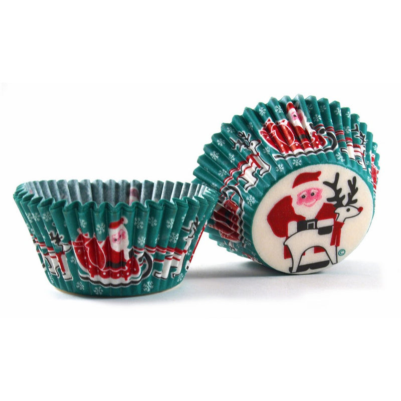 Cupcake Creations Santa and Reindeer Baking Cup, Set of 32