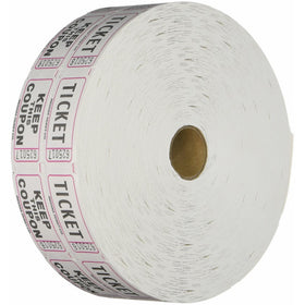Raffle Tickets 2000 per Roll: White