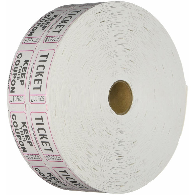 Raffle Tickets 2000 per Roll: White