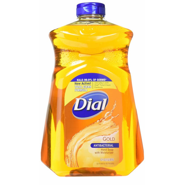 Dial Hand Soap Refill, With Moisturizer, Antibacterial, Gold, 52 oz