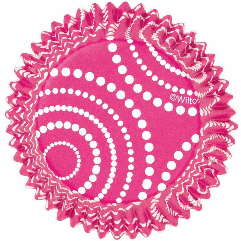 Wilton ColorCups Pink Circle Dots Standard Baking Cups, 36 Count