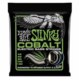 Ernie Ball Cobalt 5-String Regular Slinky Bass Strings, 45-130