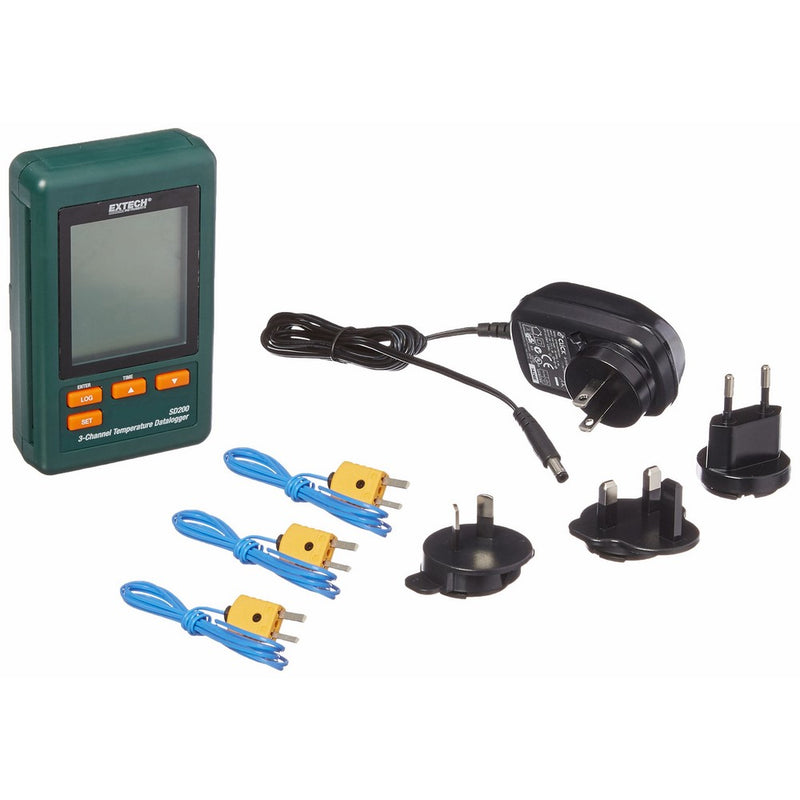 Extech Instruments SD200 3 Channel Temperature Datalogger