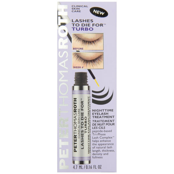 Peter Thomas Roth Lashes To Die for Turbo Nighttime Eyelash Treatment, 0.16 Ounce