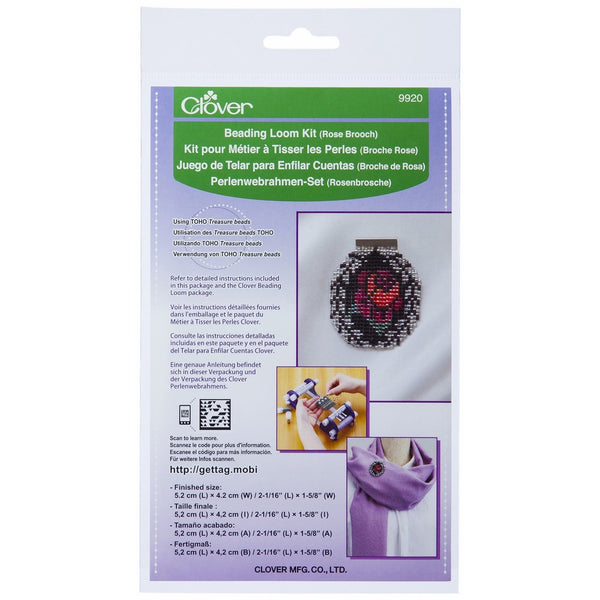 Clover 9920 Beading Loom Kit / Rose Brooch