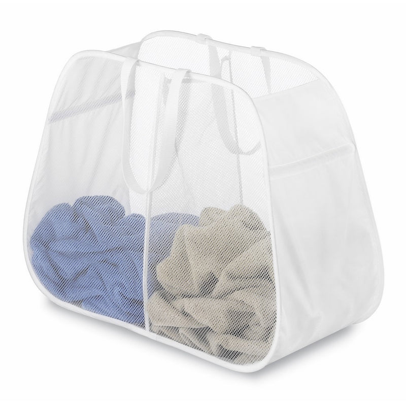 Whitmor Pop & Fold Double Laundry Hamper