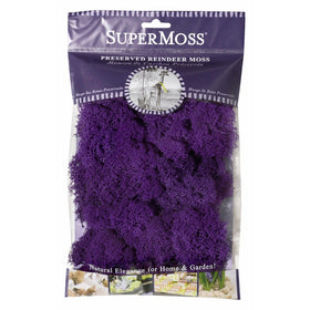 SuperMoss (25124) Reindeer Moss Preserved, Purple, 2oz