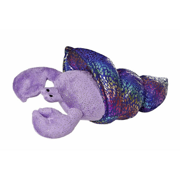 Aurora World Sea Sparkles Hermit Crab Dione Plush, 11" Long