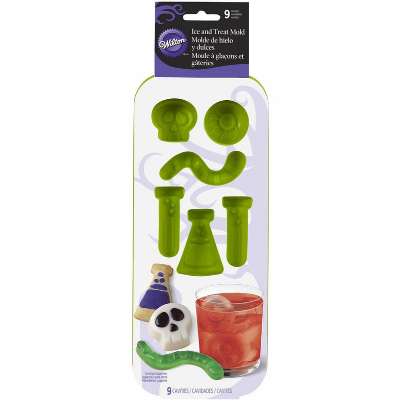 Wilton 570-0116 9 Cavity Science Lab Silicone Mold, Green