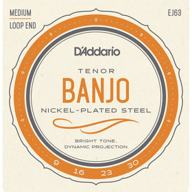 D'Addario EJ63 Nickel Tenor Banjo Strings, 9-30