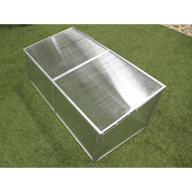 Zenport SH7005-ZD Folding Aluminum Cold Frame Greenhouse, Foldable, 3.3 x 1.6 x 1.3-Feet