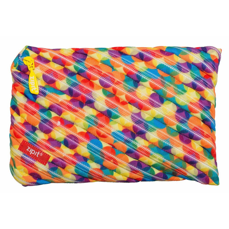 ZIPIT Colorz Big Pencil Case/Cosmetic Makeup Bag, Small Bubbles