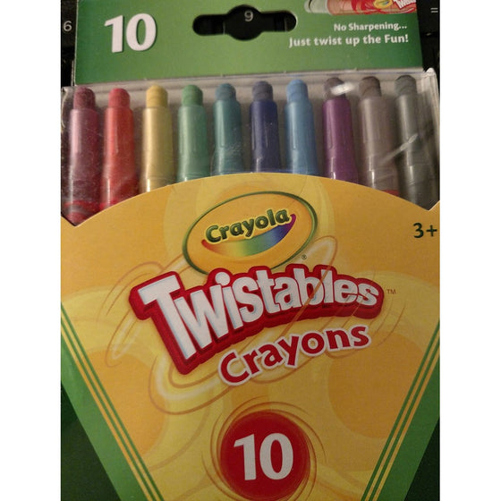 Crayola 52-9715 Twistable Crayons, 10 Count