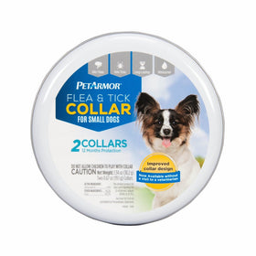 PETARMOR Flea & Tick Collar for Small Dogs, 6 Monthly Treatments, 2-Count