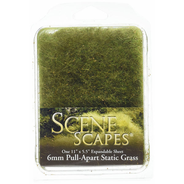 Bachmann Industries SceneScapes Pull Apart Static Grass, Alpine Green, 6mm